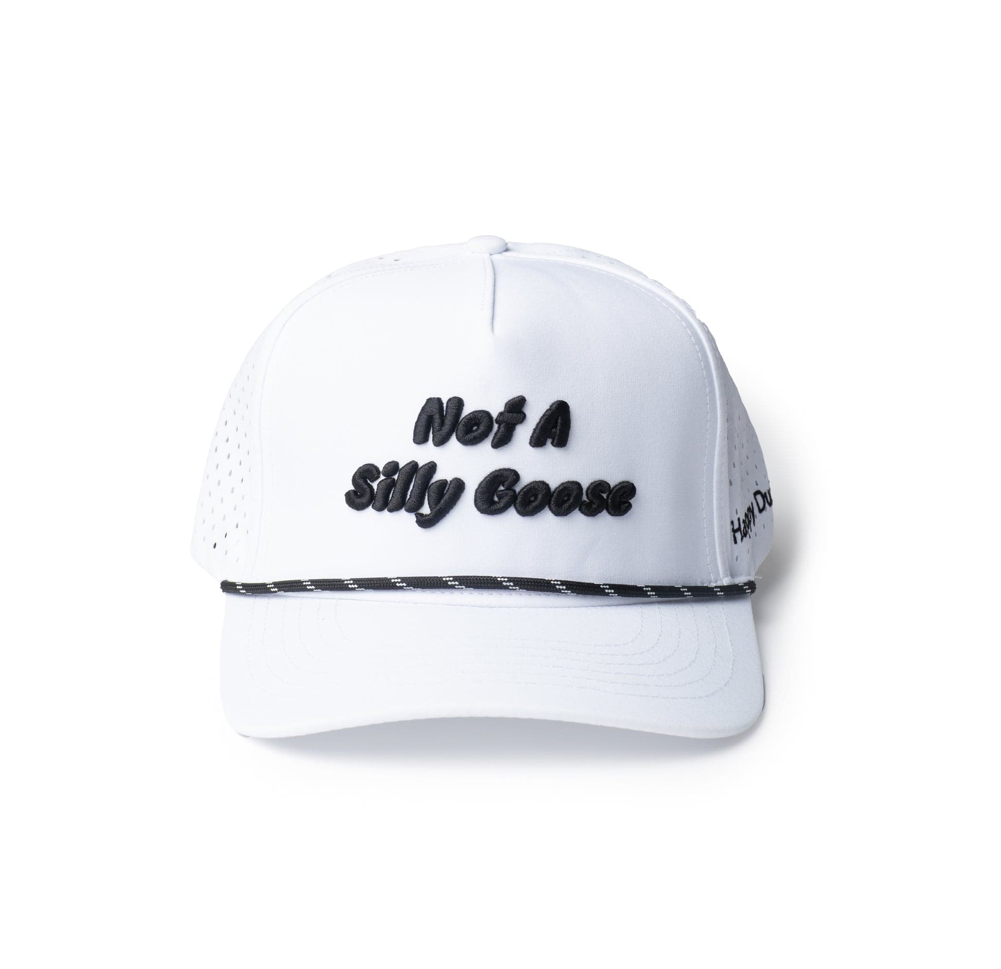 Happy Duck cap Not A Silly Goose - White colorway