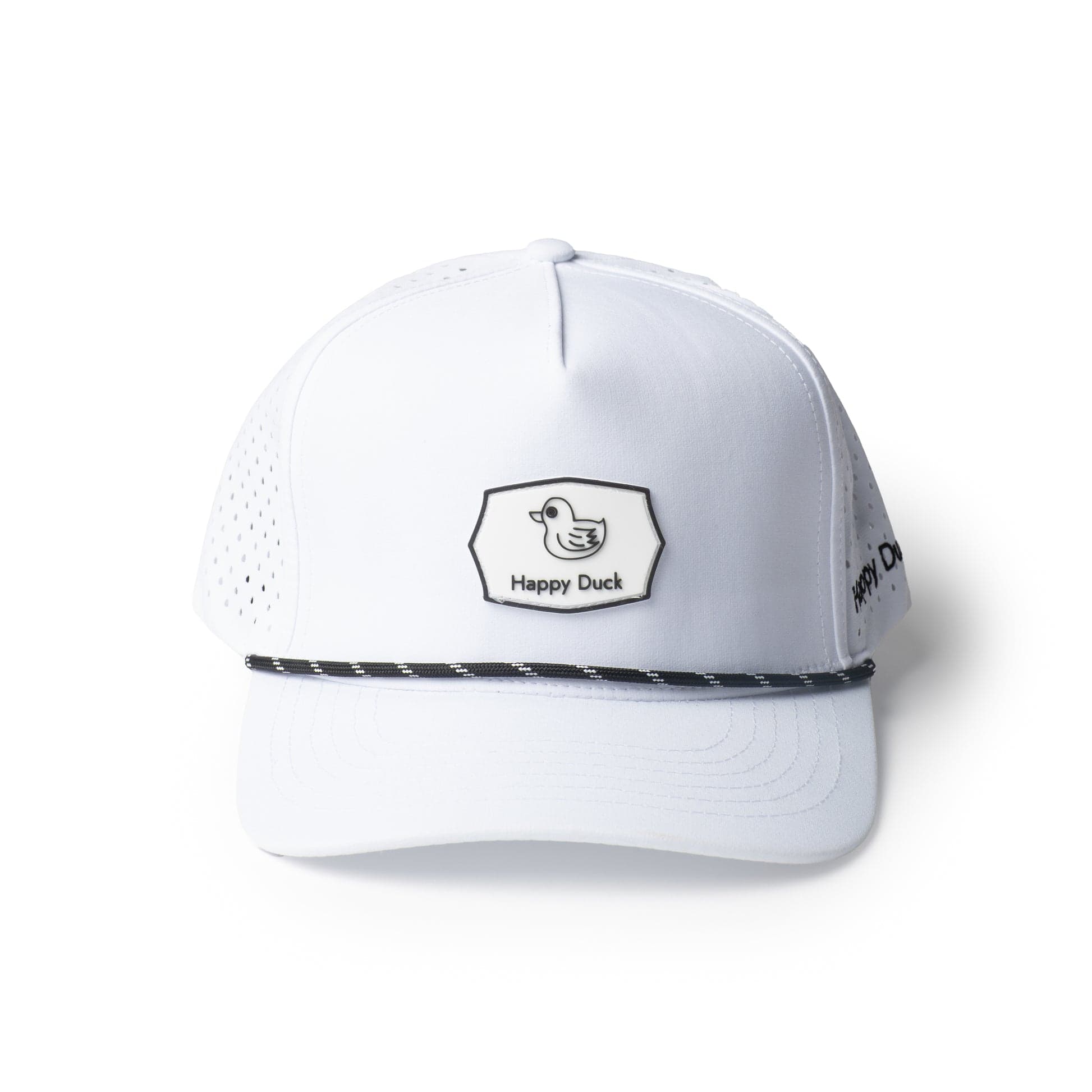 Happy Duck cap Classic White colorway